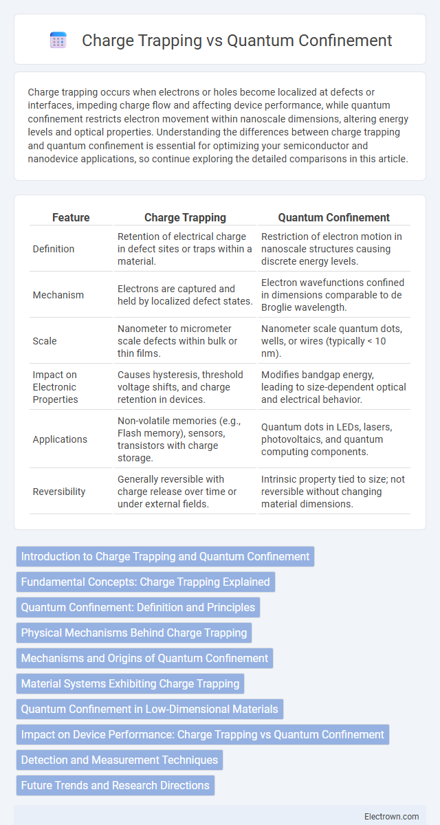 Charge Trapping vs Quantum Confinement in Nanoelectronics - What is The Difference?