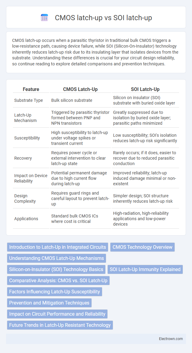 CMOS latch-up vs SOI latch-up in Solid-State Electronics - What is The Difference?