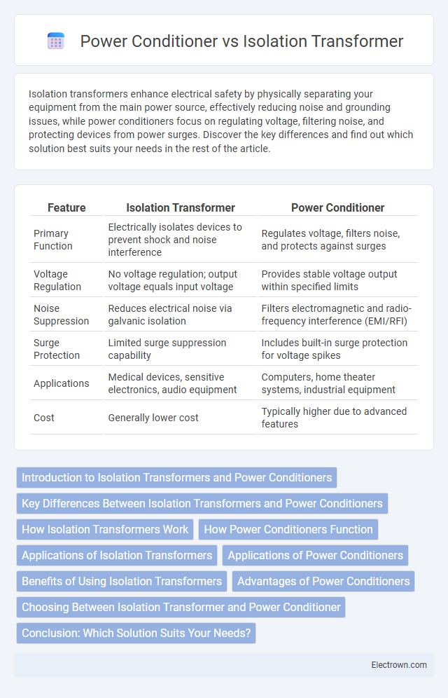 Power Conditioner vs Isolation Transformer in Audio Electronics - What is The Difference?