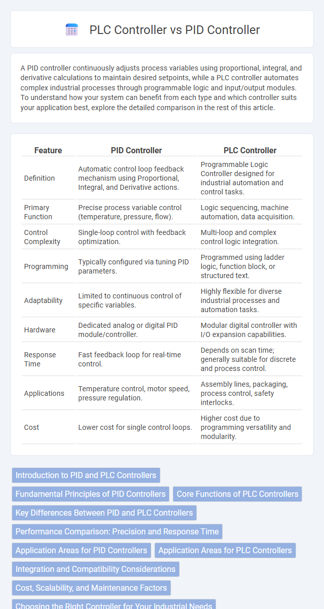 PLC Controller vs PID Controller in Industrial Electronics - What is The Difference?