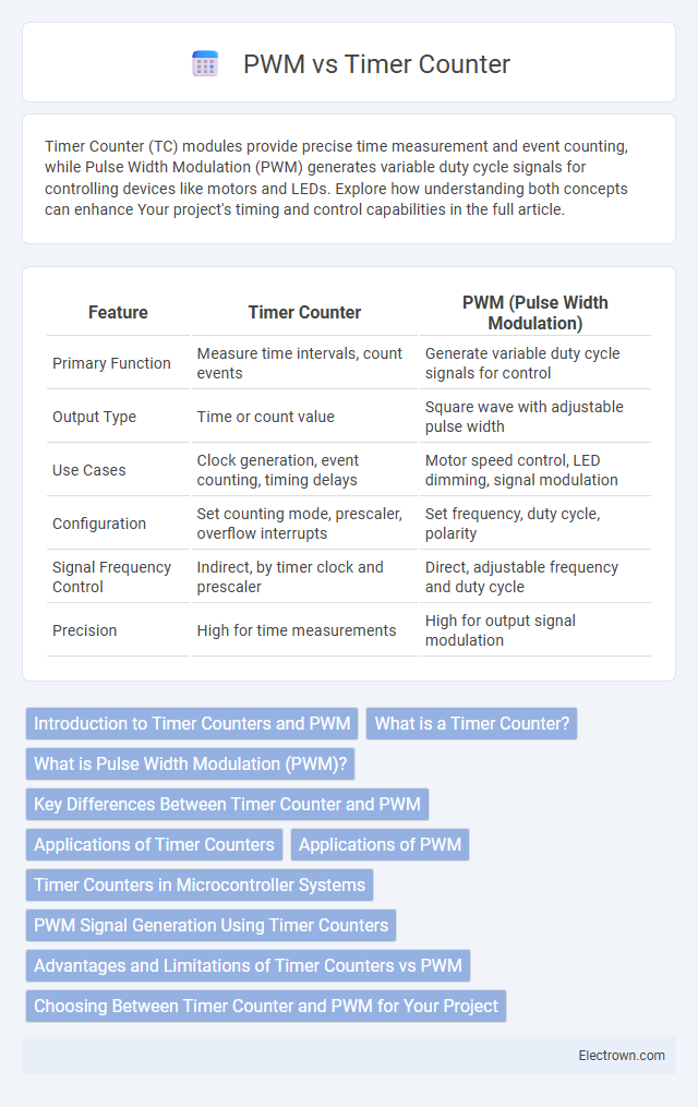 PWM vs Timer Counter in Embedded Systems - What is The Difference?