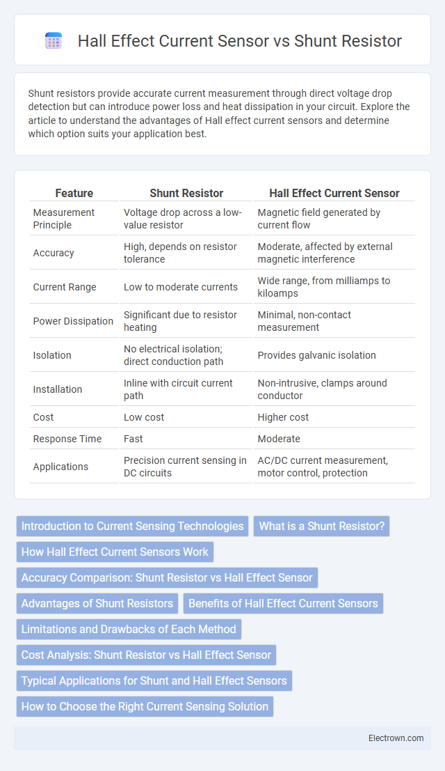 Hall Effect Current Sensor vs Shunt Resistor in Instrumentation Electronics - What is The Difference?