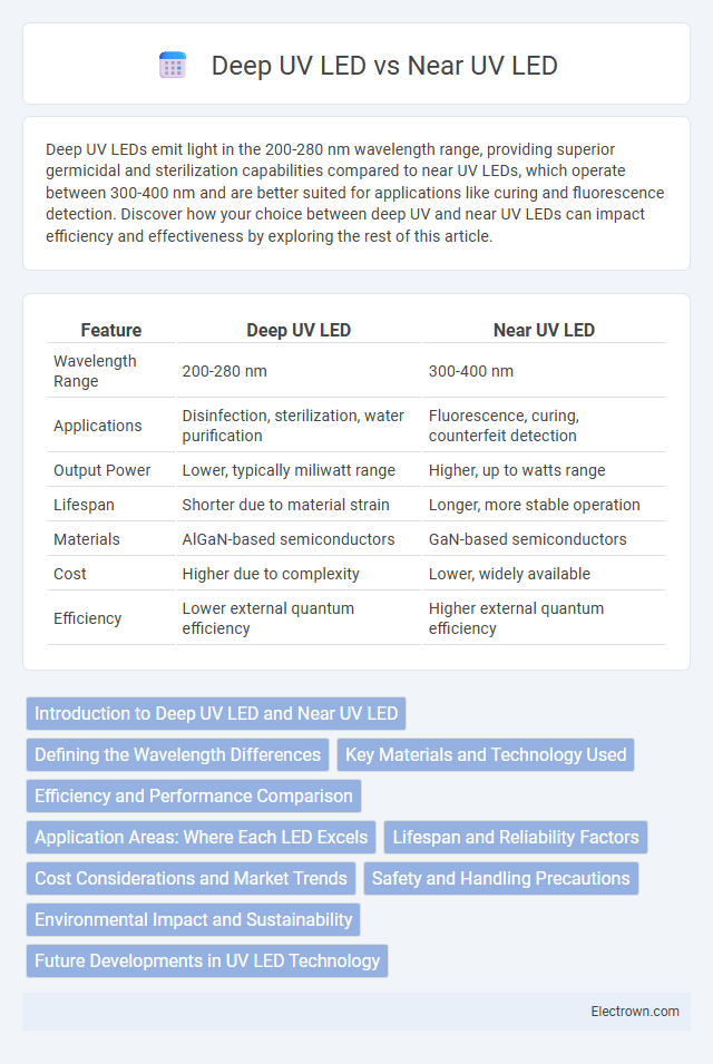 Deep UV LED vs Near UV LED in Optoelectronics - What is The Difference?