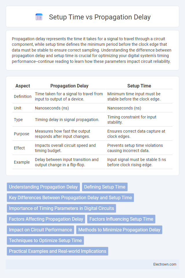 Setup Time vs Propagation Delay in Digital Electronics - What is The Difference?