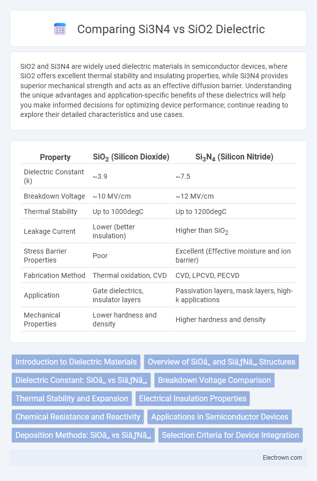 Comparing Si3N4 vs SiO2 Dielectric in Electronic Materials - What is The Difference?