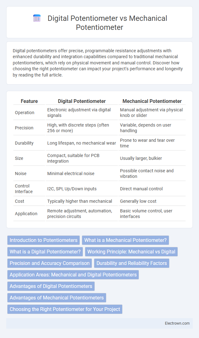 Digital Potentiometer vs Mechanical Potentiometer in Automotive Electronics - What is The Difference?