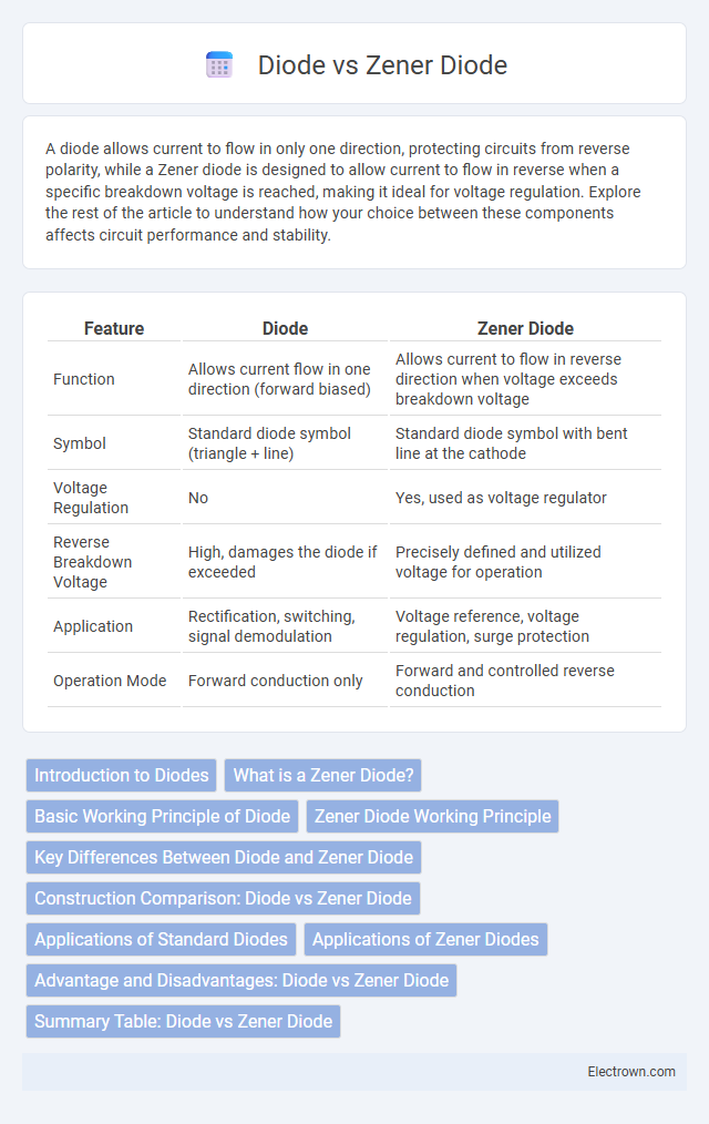 Diode vs Zener Diode in Semiconductor Devices - What is The Difference?