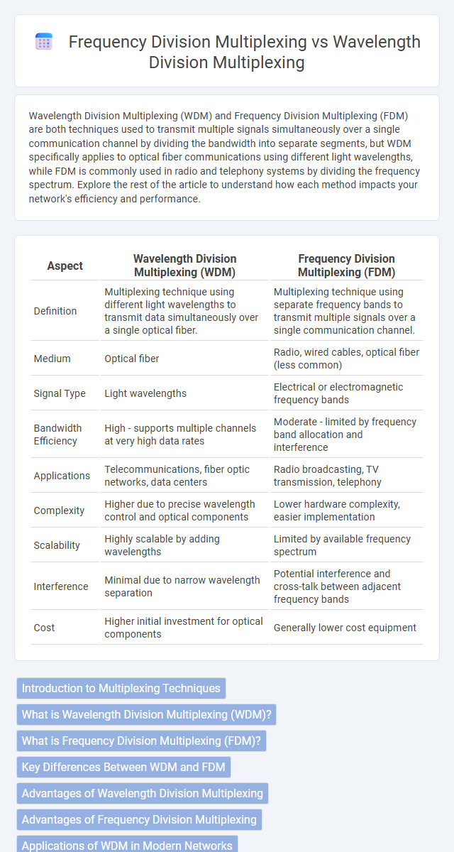 Frequency Division Multiplexing vs Wavelength Division Multiplexing in Communication Electronics - What is The Difference?