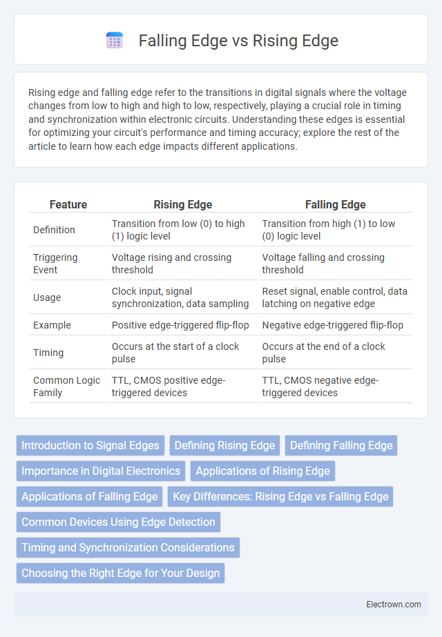 Falling Edge vs Rising Edge in Digital Electronics - What is The Difference?