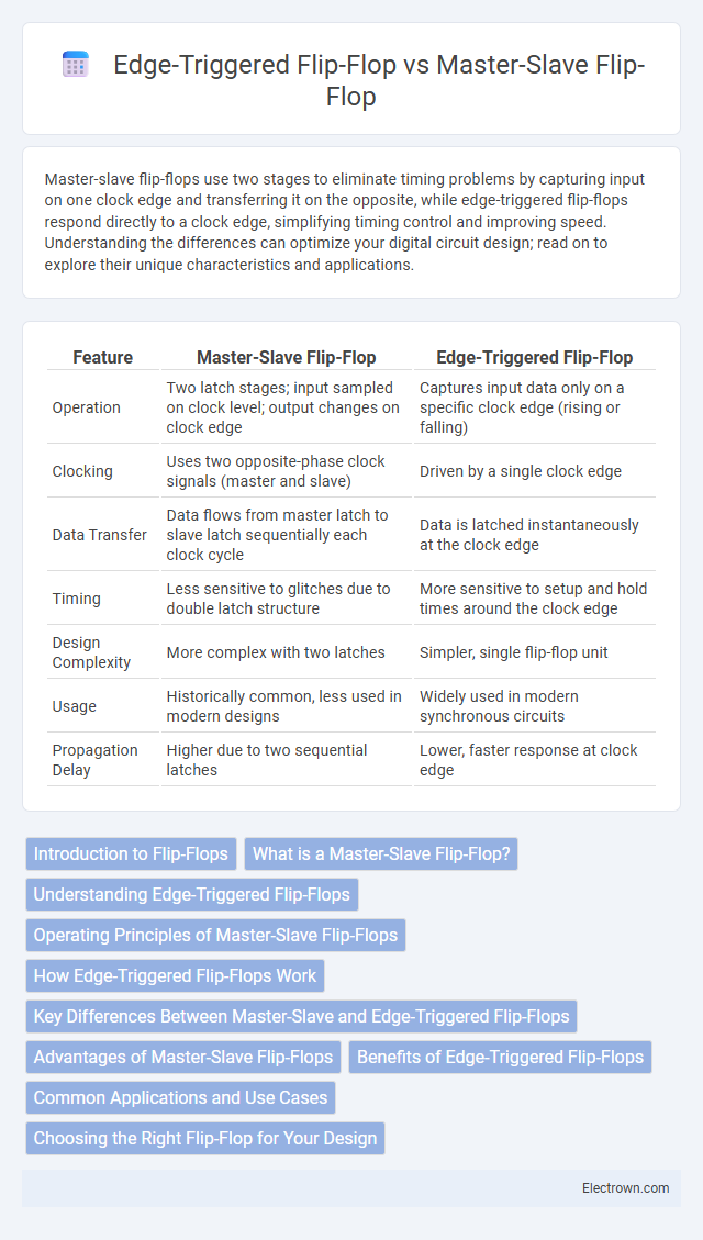 Edge-Triggered Flip-Flop vs Master-Slave Flip-Flop in Microelectronics - What is The Difference?
