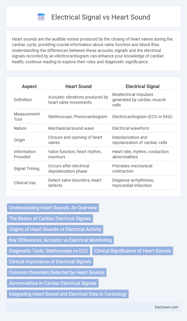 Electrical Signal vs Heart Sound in Biomedical Electronics - What is The Difference?