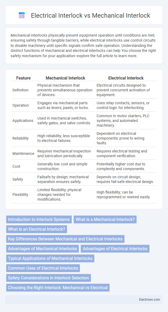 Electrical Interlock vs Mechanical Interlock in Industrial Electronics - What is The Difference?