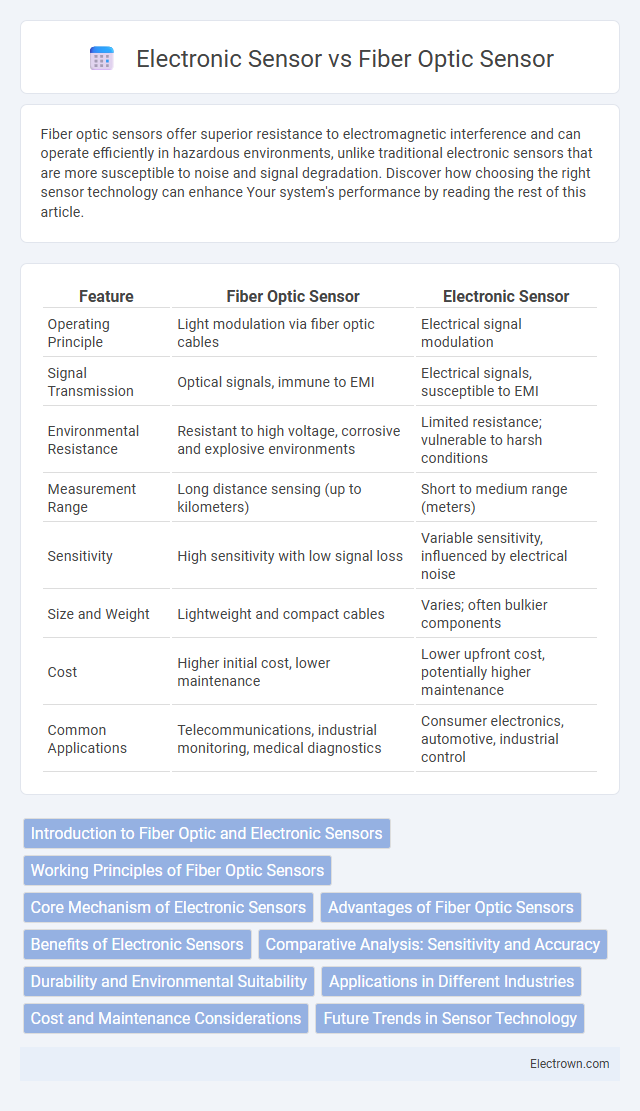 Electronic Sensor vs Fiber Optic Sensor in Biomedical Electronics - What is The Difference?