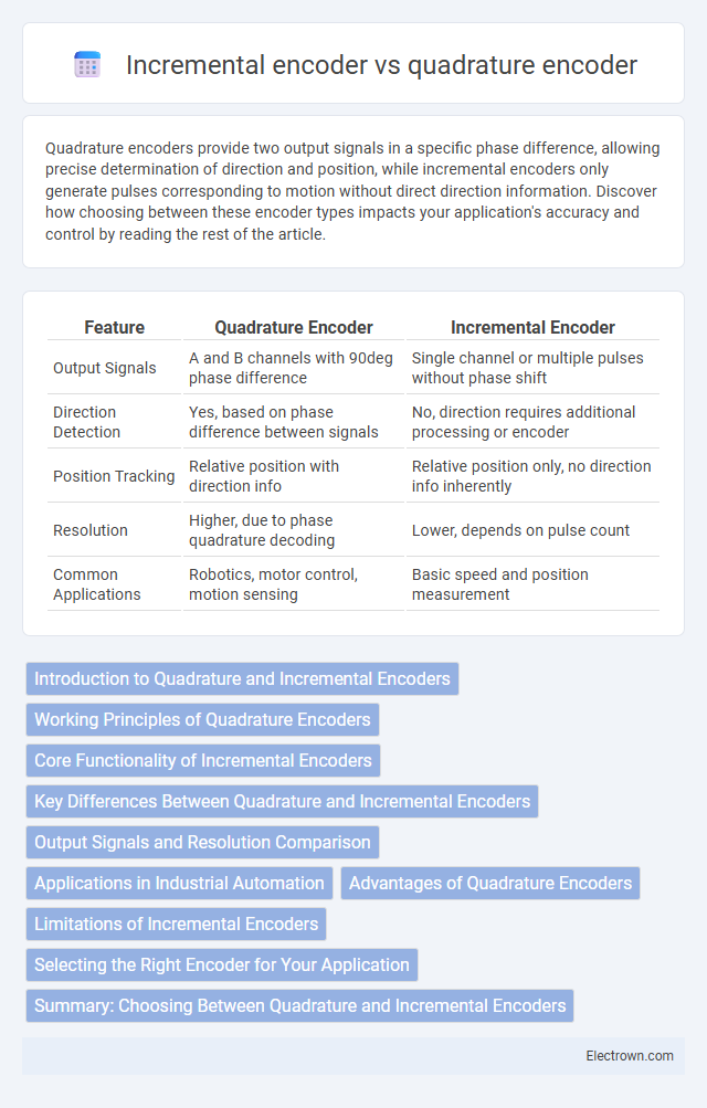 Incremental encoder vs quadrature encoder in Embedded Systems - What is The Difference?