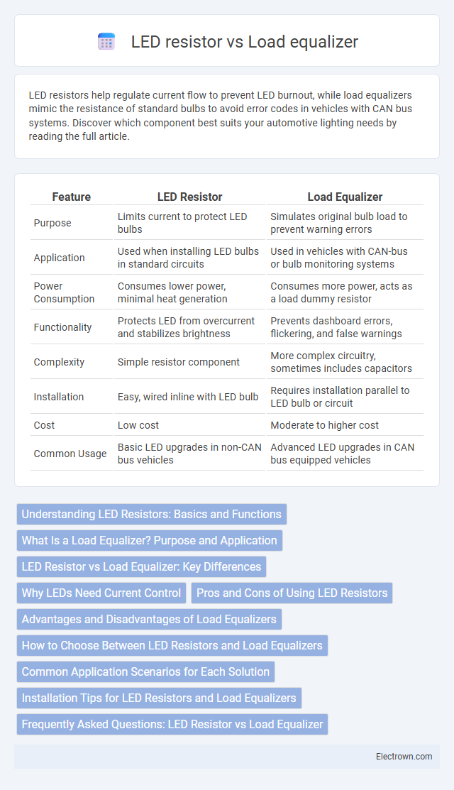 LED resistor vs Load equalizer in Automotive Electronics - What is The Difference?