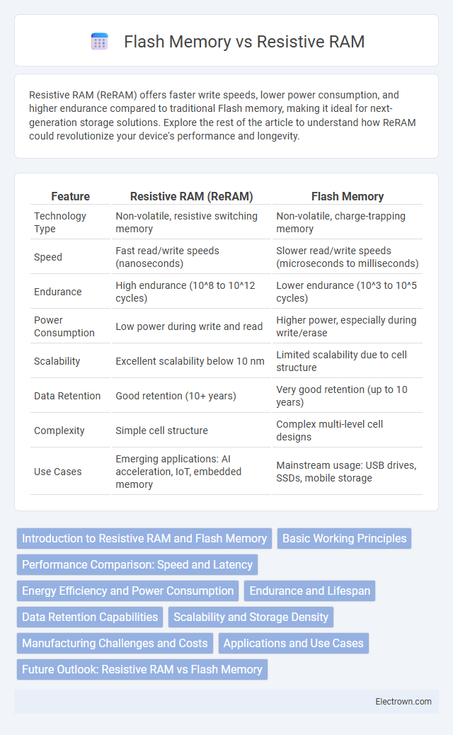 Flash Memory vs Resistive RAM in Nanoelectronics - What is The Difference?
