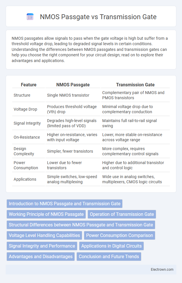 NMOS Passgate vs Transmission Gate in Microelectronics - What is The Difference?