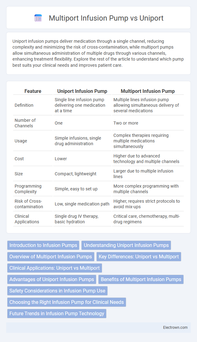 Multiport Infusion Pump vs Uniport in Biomedical Electronics - What is The Difference?