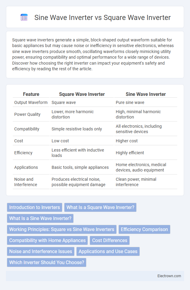 Sine Wave Inverter vs Square Wave Inverter in Industrial Electronics - What is The Difference?