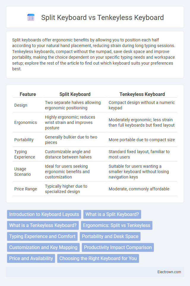 Split Keyboard vs Tenkeyless Keyboard in Consumer Electronics - What is The Difference?