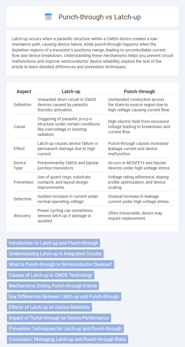 Punch-through vs Latch-up in Semiconductor Devices - What is The Difference?