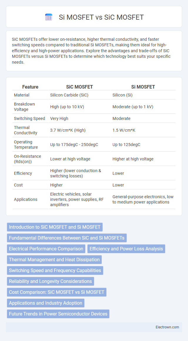 Si MOSFET vs SiC MOSFET in Semiconductor Devices - What is The Difference?