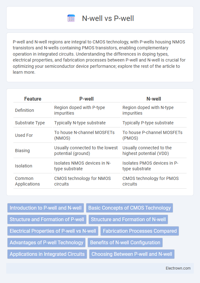 N-well vs P-well in Semiconductor Devices - What is The Difference?