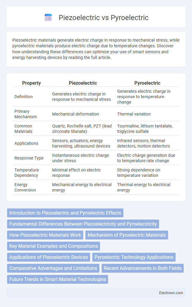 Piezoelectric vs Pyroelectric in Electronic Materials - What is The Difference?