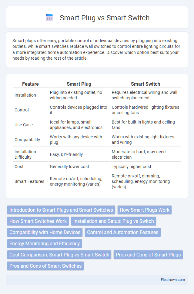 Smart Plug vs Smart Switch in Consumer Electronics - What is The Difference?