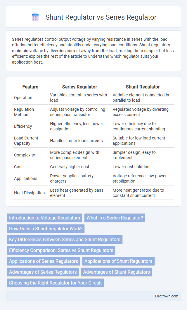 Shunt Regulator vs Series Regulator in Circuit Design - What is The Difference?