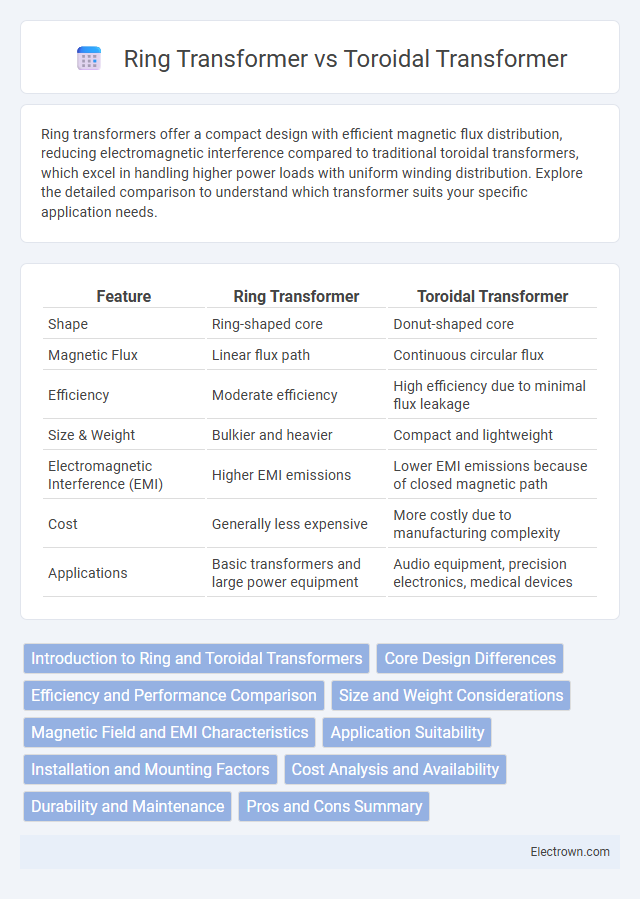 Ring Transformer vs Toroidal Transformer in Industrial Electronics - What is The Difference?