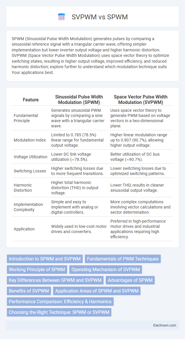 SVPWM vs SPWM in Power Electronics - What is The Difference?