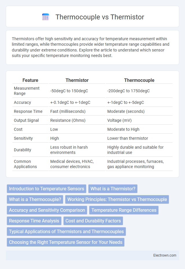 Thermocouple vs Thermistor in Digital Electronics - What is The Difference?