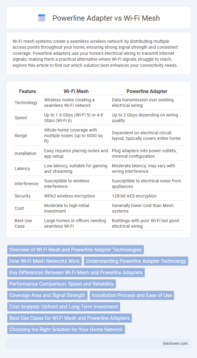 Powerline Adapter vs Wi-Fi Mesh in Consumer Electronics - What is The Difference?
