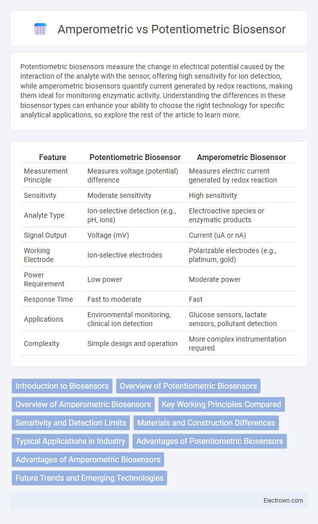 Amperometric vs Potentiometric Biosensor in Biomedical Electronics - What is The Difference?
