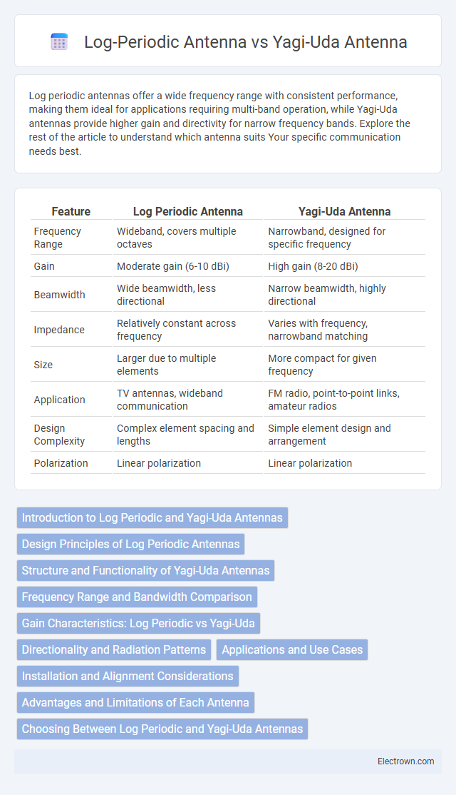 Log-Periodic Antenna vs Yagi-Uda Antenna in Radio-Frequency (RF) Electronics - What is The Difference?