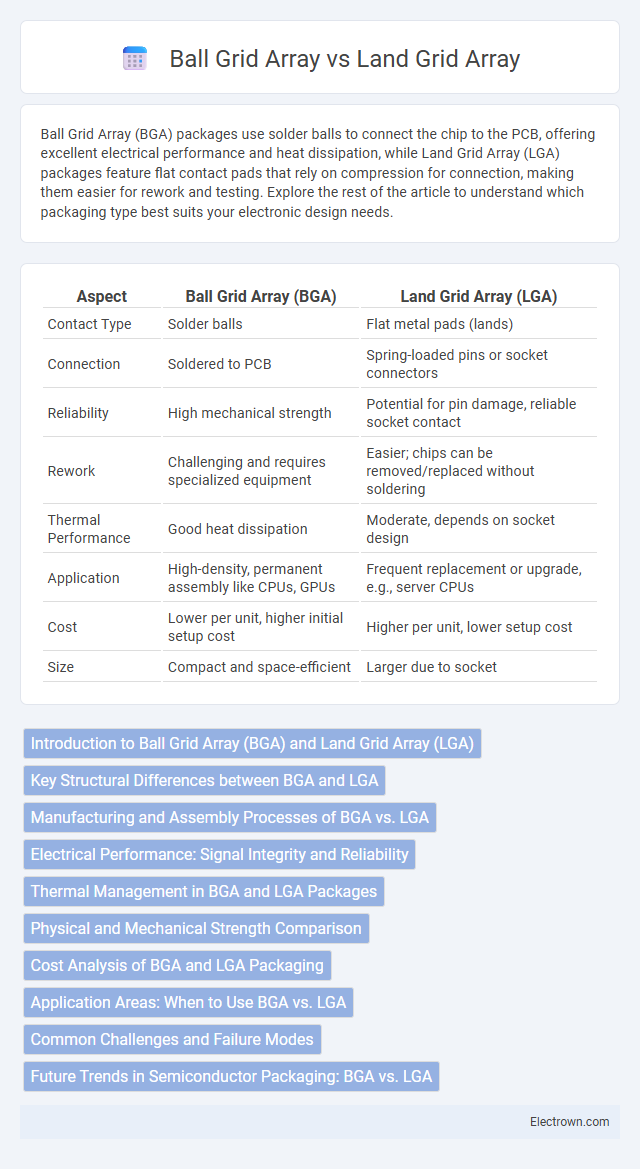 Ball Grid Array vs Land Grid Array in Electronic Materials - What is The Difference?