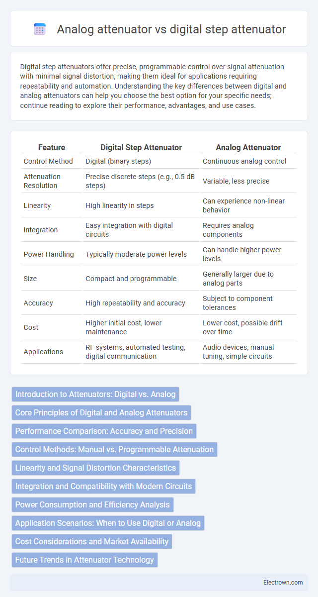 Analog attenuator vs digital step attenuator in Radio-Frequency (RF) Electronics - What is The Difference?