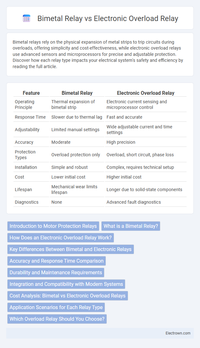Bimetal Relay vs Electronic Overload Relay in Industrial Electronics - What is The Difference?