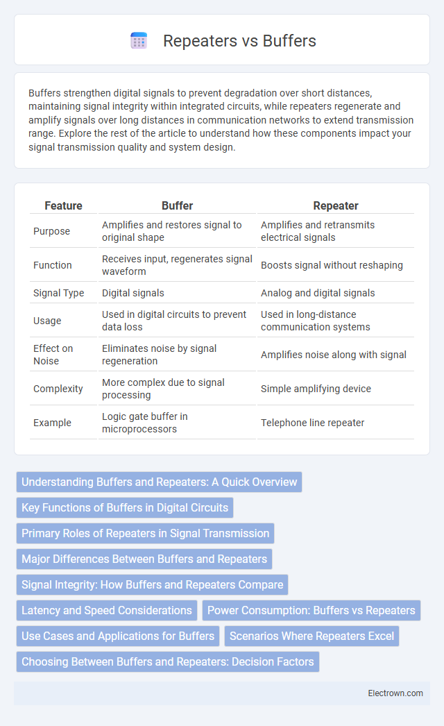 Repeaters vs Buffers in Analog Electronics - What is The Difference?