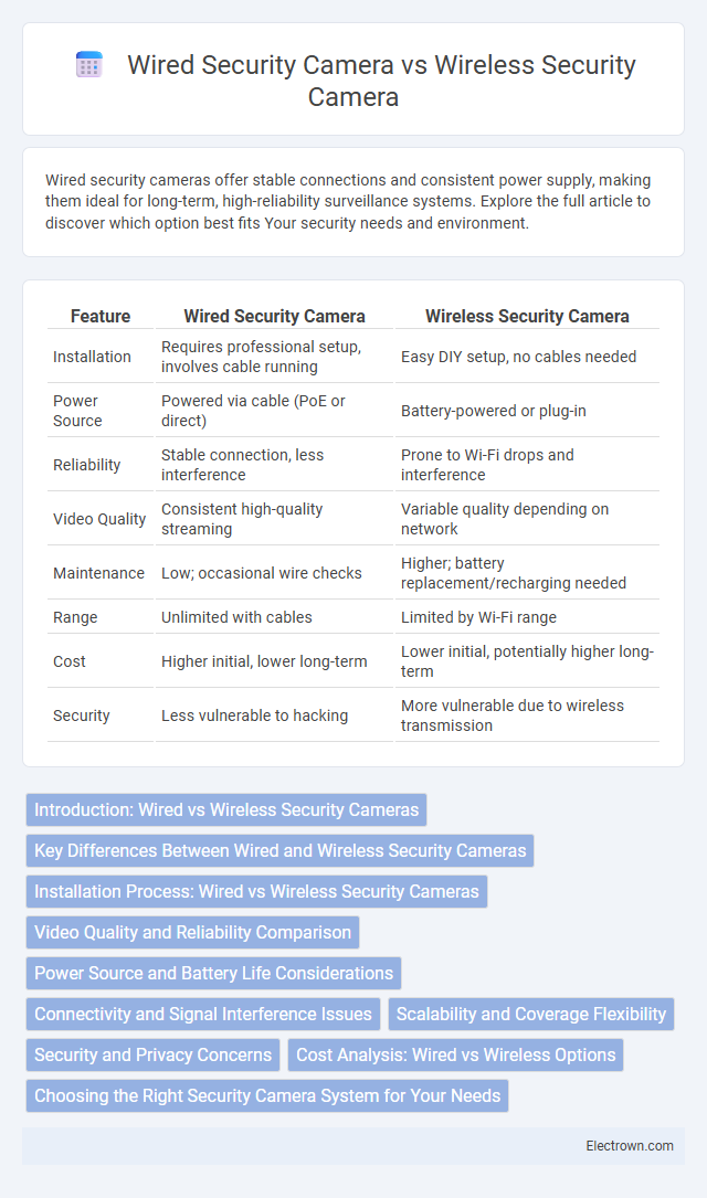 Wired Security Camera vs Wireless Security Camera in Consumer Electronics - What is The Difference?