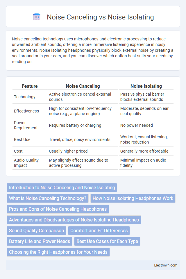 Noise Canceling vs Noise Isolating in Audio Electronics - What is The Difference?
