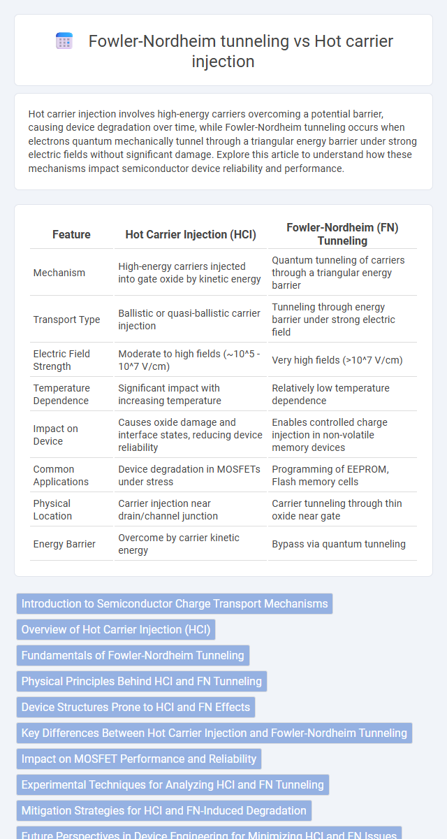 Fowler-Nordheim tunneling vs Hot carrier injection in Solid-State Electronics - What is The Difference?