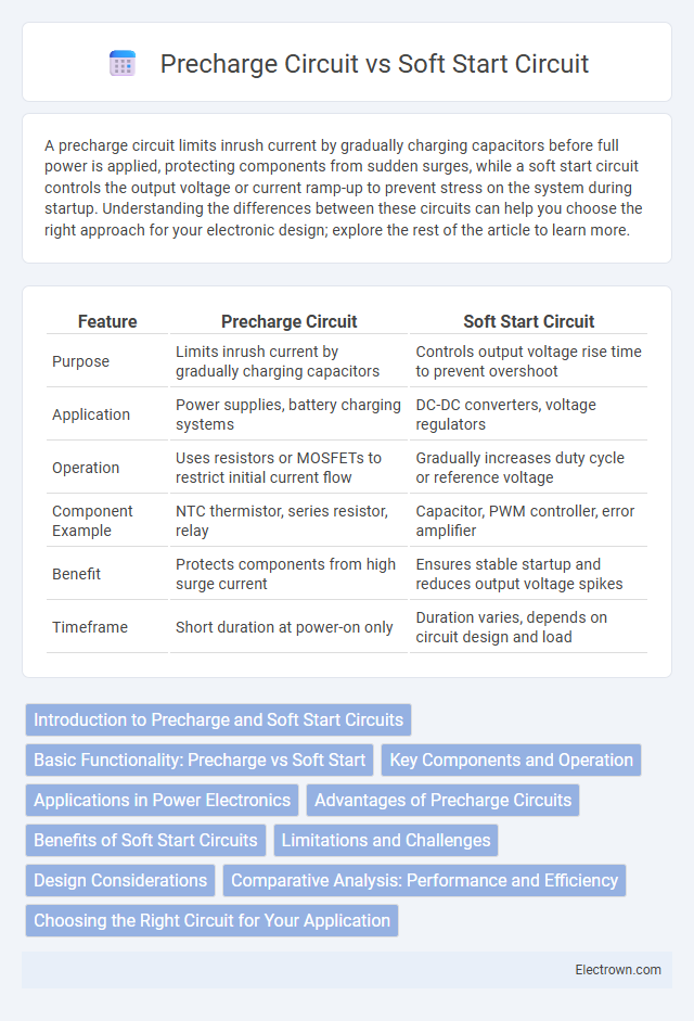 Precharge Circuit vs Soft Start Circuit in Power Electronics - What is The Difference?