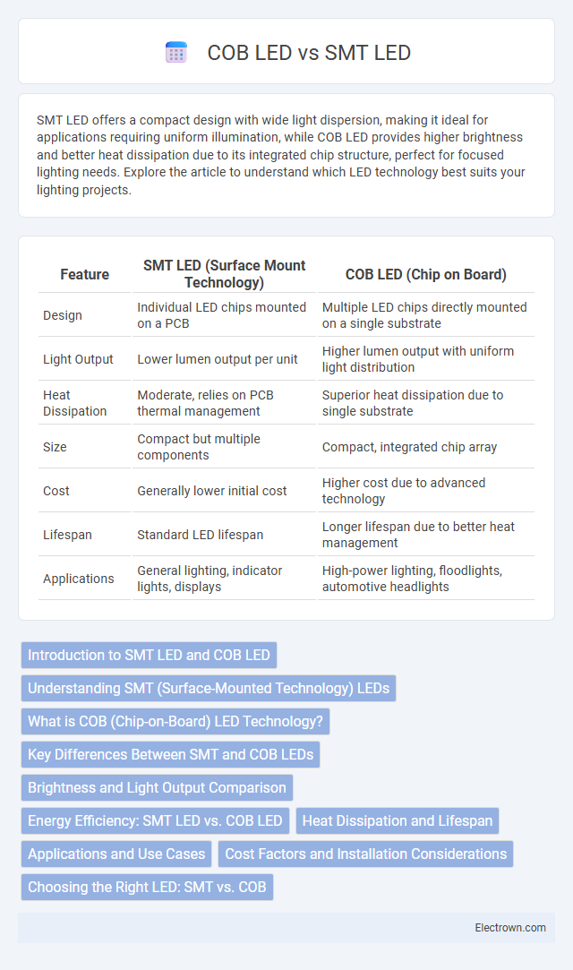 COB LED vs SMT LED in Optoelectronics - What is The Difference?