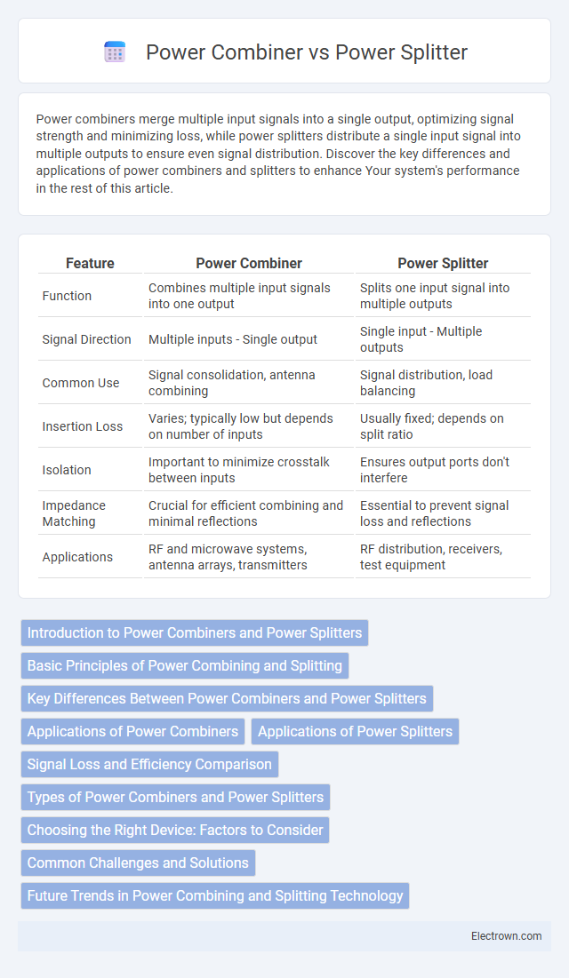 Power Combiner vs Power Splitter in Radio-Frequency (RF) Electronics - What is The Difference?