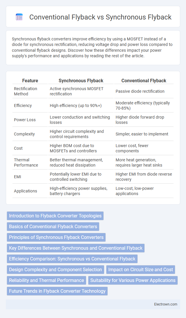 Conventional Flyback vs Synchronous Flyback in Power Electronics - What is The Difference?