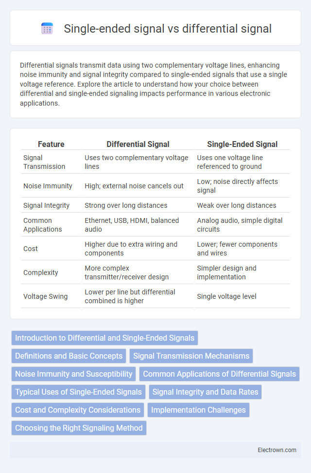 Single-ended signal vs differential signal in Circuit Design - What is The Difference?
