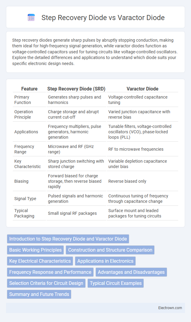 Step Recovery Diode vs Varactor Diode in Semiconductor Devices - What is The Difference?