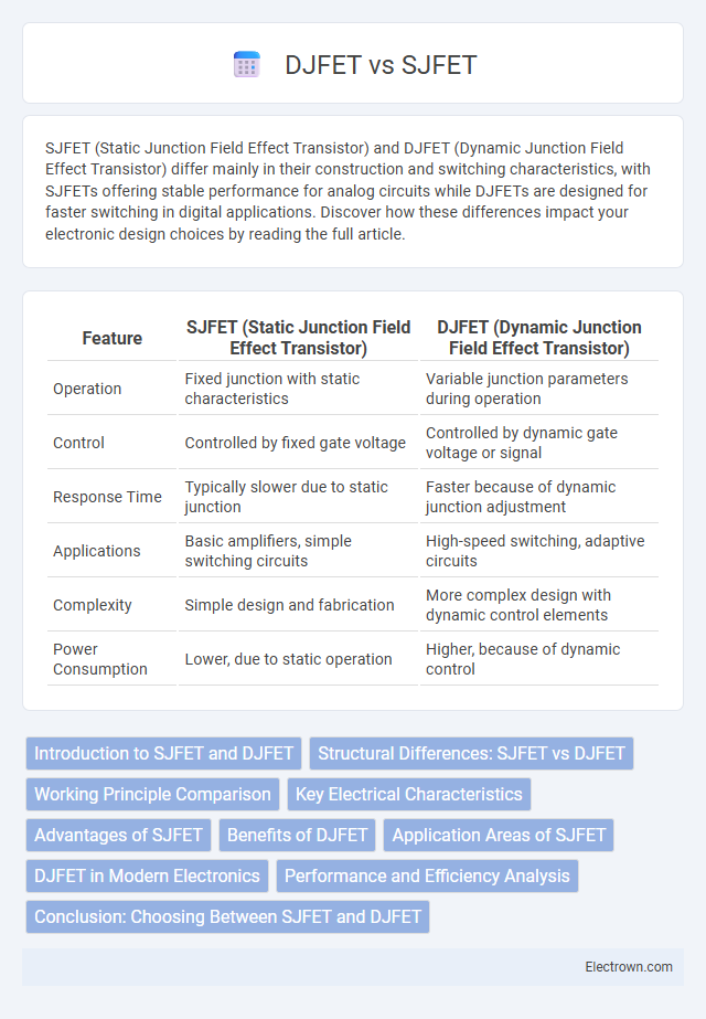 DJFET vs SJFET in Solid-State Electronics - What is The Difference?